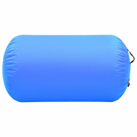 Gymnastiekrol met pomp opblaasbaar 100x60 cm PVC blauw