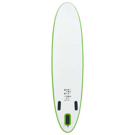 Stand-up paddleboard opblaasbaar groen en wit