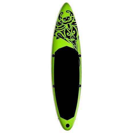 Stand Up Paddleboardset opblaasbaar 366x76x15 cm groen