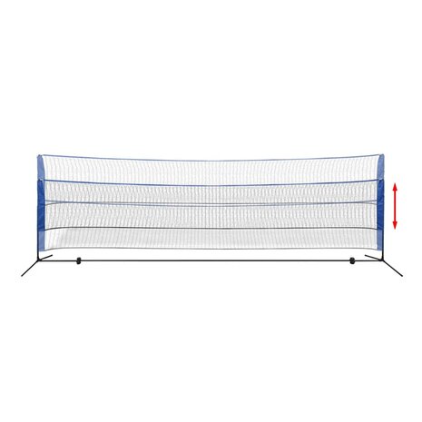 Badminton net met shuttles 500x155 cm