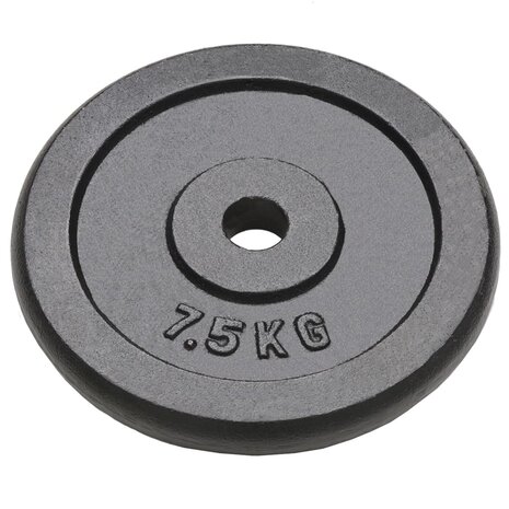 Halterschijven 4 st 4x7,5 kg gietijzer