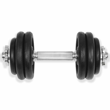 18-delige Halterset 30 kg gietijzer