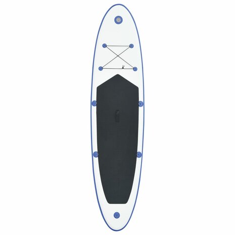 Stand-up paddleboard opblaasbaar blauw en wit