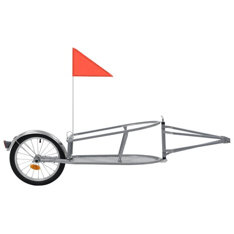Fietskar met tas oranje en zwart