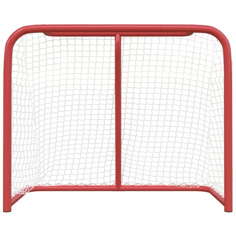 Hockeydoel 183x71x122 cm polyester rood en wit