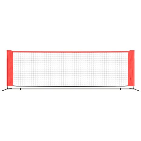 Tennisnet 300x100x87 cm polyester zwart en rood