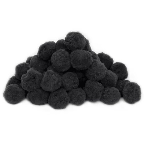 Zwembadfilterbol geurverwijderend 700 g polyetheen zwart