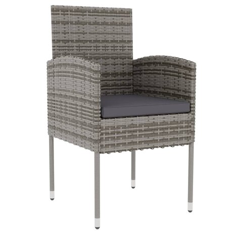 3-delige Tuinset poly rattan antracietkleurig 8720286902424 3