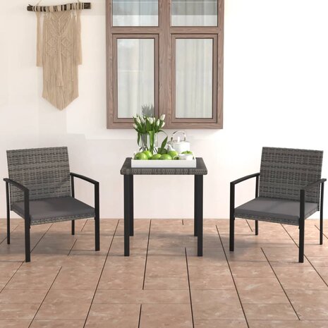 3-delige Tuinset poly rattan grijs 8720286301302 1