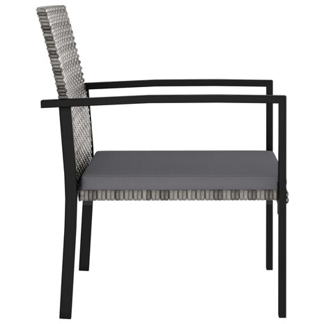 3-delige Tuinset poly rattan grijs 8720286301302 8
