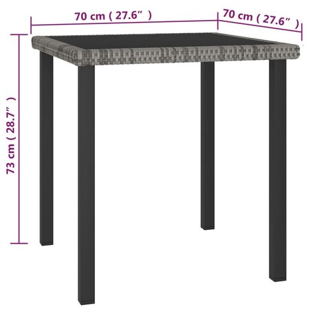 3-delige Tuinset poly rattan grijs 8720286301302 11