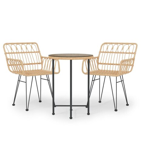 3-delige Tuinset poly rattan 8720845818180 2