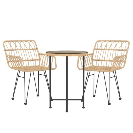 3-delige Tuinset poly rattan 8720845818180 3