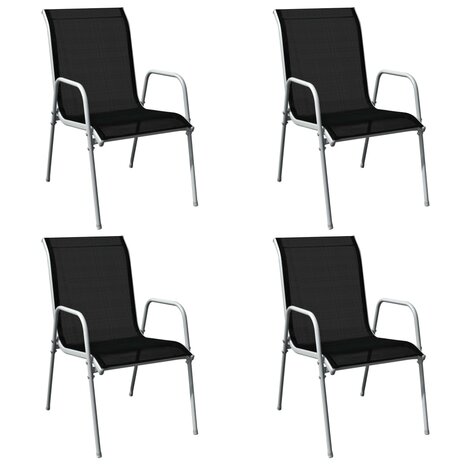 5-delige Tuinset staal zwart 8718475508281 5