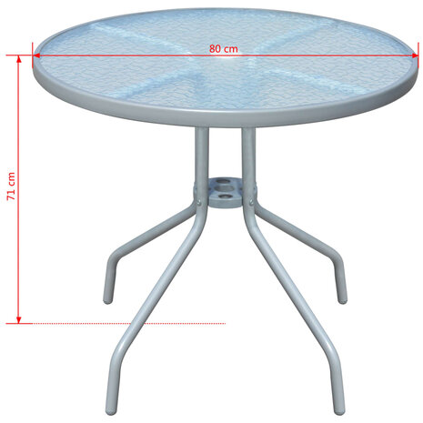 5-delige Tuinset staal zwart 8718475508281 11