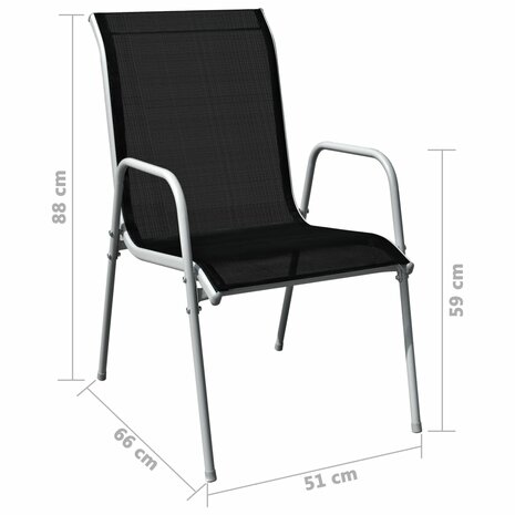 5-delige Tuinset staal zwart 8718475508281 12