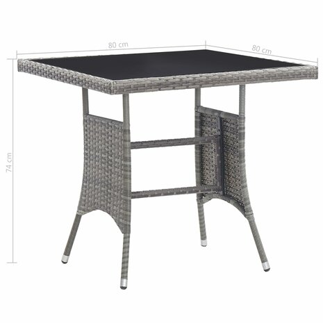 3-delige Tuinset poly rattan antracietkleurig en grijs 8720286225776 10
