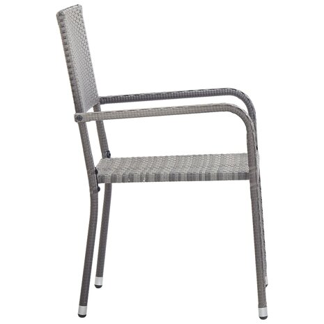 3-delige Tuinset poly rattan grijs 8720286413838 4