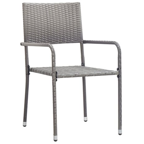5-delige Tuinset poly rattan antracietkleurig en grijs 8720286225813 4
