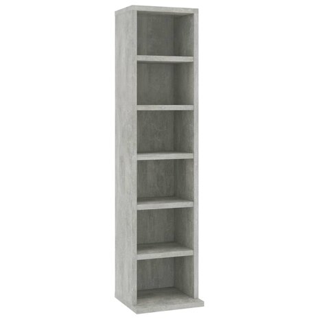 Cd-kast 21x20x88 cm bewerkt hout betongrijs 8719883675169 2