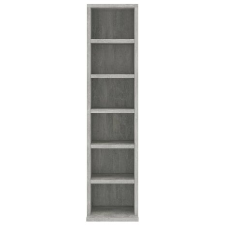 Cd-kast 21x20x88 cm bewerkt hout betongrijs 8719883675169 4