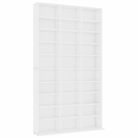 Cd-kast 102x16x177,5 cm bewerkt hout wit 8719883914800 2