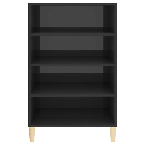 Dressoir 57x35x90 cm bewerkt hout hoogglans grijs 8720286359389 4