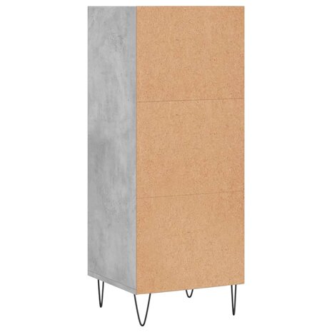 Dressoir 34,5x32,5x90 cm bewerkt hout betongrijs 8720845868994 6