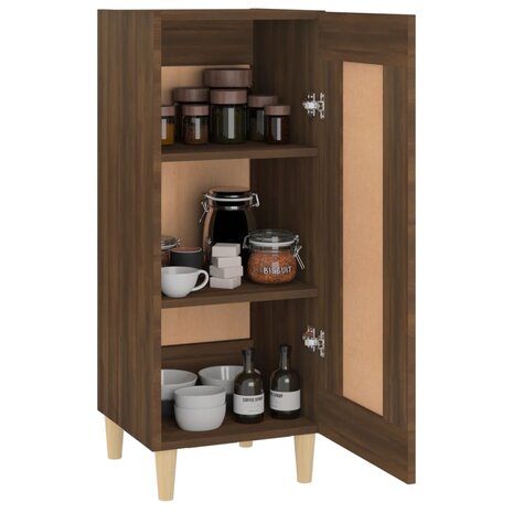 Dressoir 34,5x34x90 cm bewerkt hout bruin eikenkleur 8720287085591 4