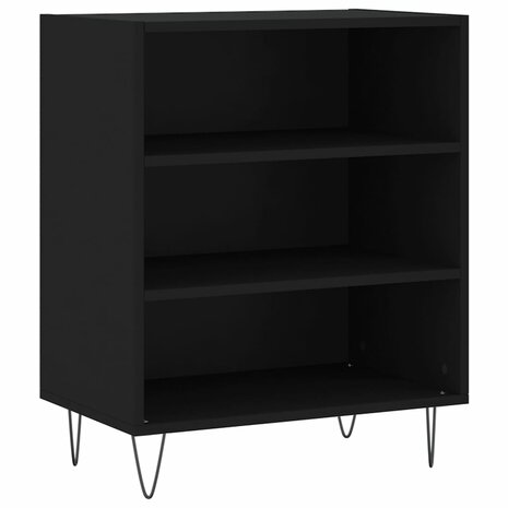 Dressoir 57x35x70 cm bewerkt hout zwart 8720845907365 2