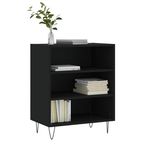 Dressoir 57x35x70 cm bewerkt hout zwart 8720845907365 3