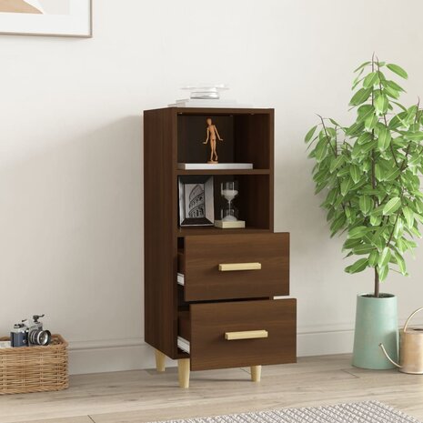 Dressoir 34,5x34x90 cm bewerkt hout bruin eikenkleur 8720287085416 3