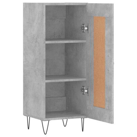 Dressoir 34,5x34x90 cm bewerkt hout betongrijs 8720845871550 6