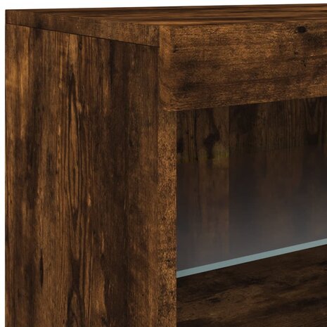 Dressoir met LED-verlichting 41x37x67 cm gerookt eikenkleurig 8721012252677 11