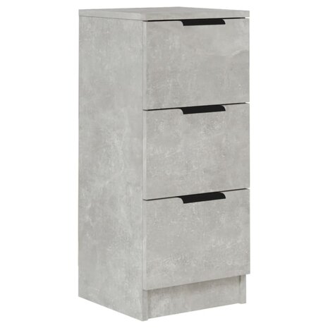 Dressoir 30x30x70 cm bewerkt hout betongrijs 8720287078739 2