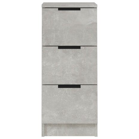 Dressoir 30x30x70 cm bewerkt hout betongrijs 8720287078739 6