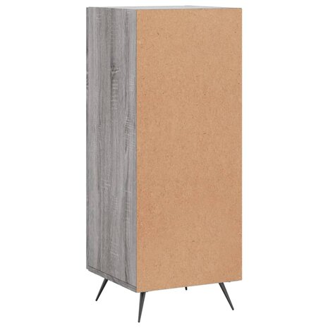 Dressoir 34,5x34x90 cm bewerkt hout grijs sonoma eikenkleurig 8720845866853 8