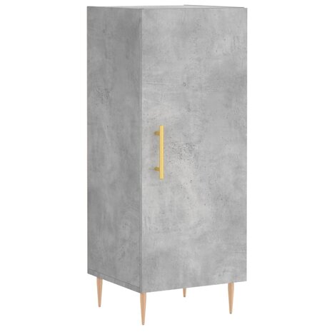 Dressoir 34,5x34x90 cm bewerkt hout betongrijs 8720845866990 2