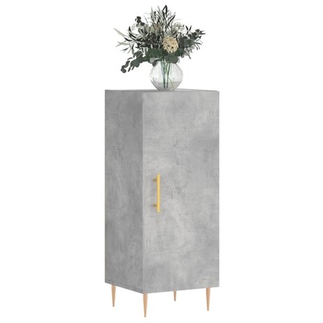Dressoir 34,5x34x90 cm bewerkt hout betongrijs 8720845866990 3