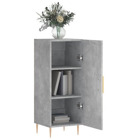 Dressoir 34,5x34x90 cm bewerkt hout betongrijs 8720845866990 4