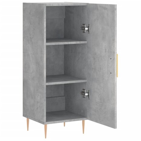 Dressoir 34,5x34x90 cm bewerkt hout betongrijs 8720845866990 5