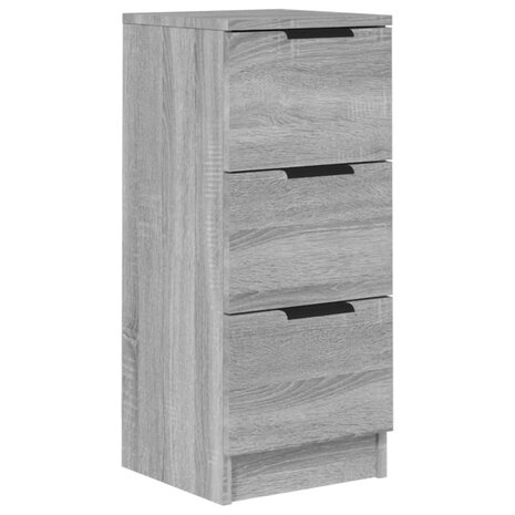 Dressoir 30x30x70 cm bewerkt hout grijs sonoma eikenkleurig 8720287084099 2