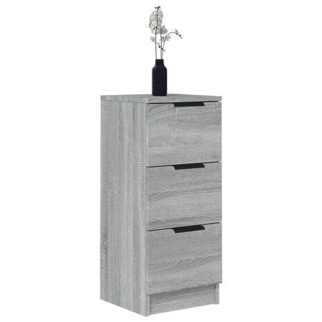 Dressoir 30x30x70 cm bewerkt hout grijs sonoma eikenkleurig 8720287084099 4