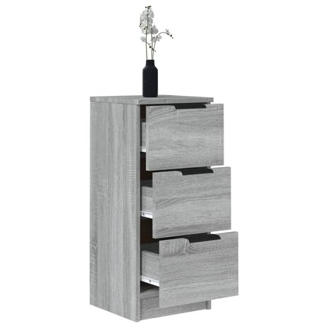 Dressoir 30x30x70 cm bewerkt hout grijs sonoma eikenkleurig 8720287084099 5