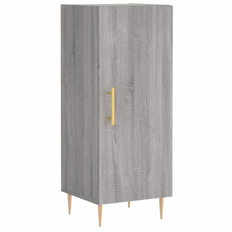 Dressoir 34,5x34x90 cm bewerkt hout grijs sonoma eikenkleurig 8720845867010 2