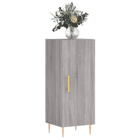 Dressoir 34,5x34x90 cm bewerkt hout grijs sonoma eikenkleurig 8720845867010 3