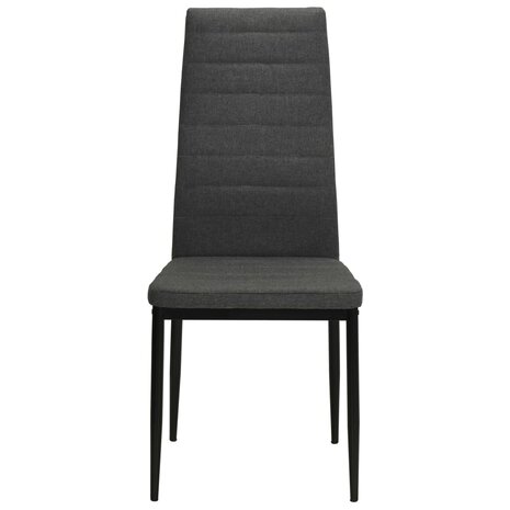 Eetkamerstoelen 2 st stof donkergrijs 8718475613466 3
