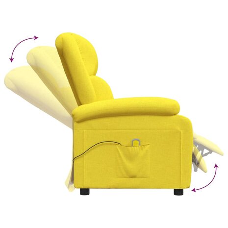 Massagestoel stof lichtgeel 8720287162445 6