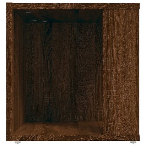 Bijzettafel 33x33x34,5 cm bewerkt hout bruineikenkleurig 8720286956878 6