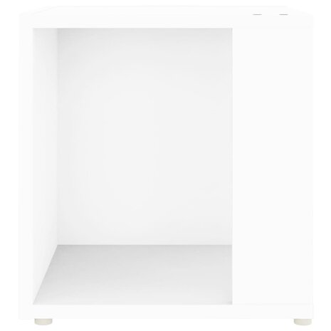 Bijzettafel 33x33x34,5 cm bewerkt hout wit 8720286649640 6